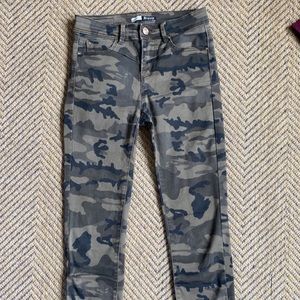 Military Print Jeans